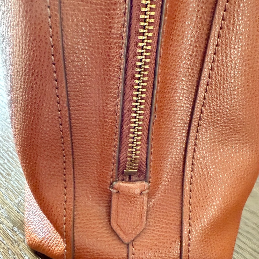 Fossil Large Leather Tote in Cognac Brown - Picture 9 of 14